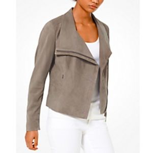 Suede Asymmetrical Zip Jacket - New with Tags ($500) never worn.